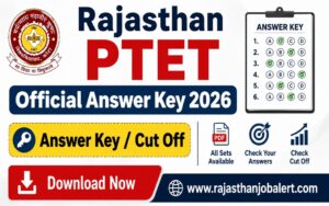 Rajasthan PTET Official Answer Key 2026