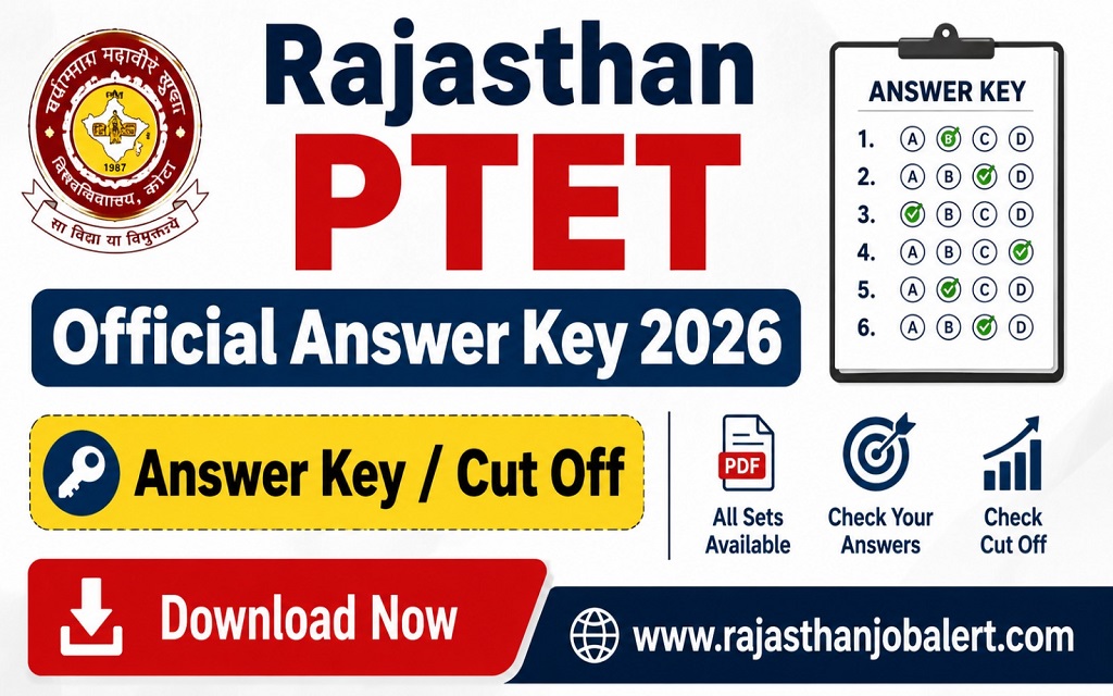 Rajasthan PTET Official Answer Key 2026
